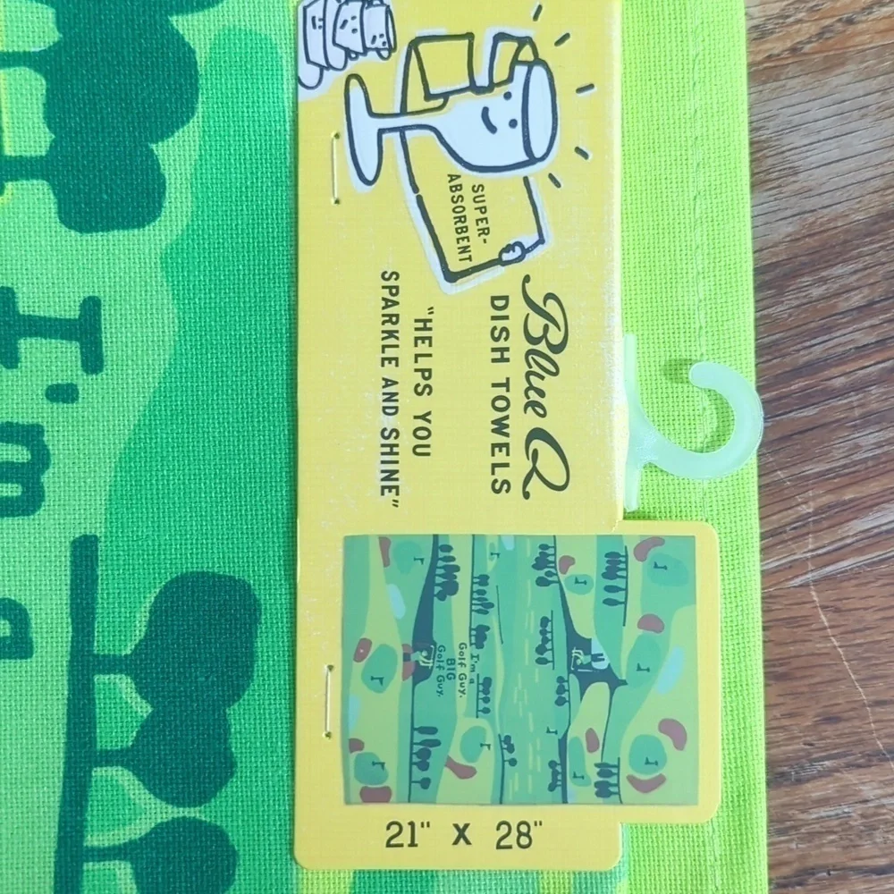 I'm A Golf Guy. BIG Golf Guy. Dish Towel- Blue Q